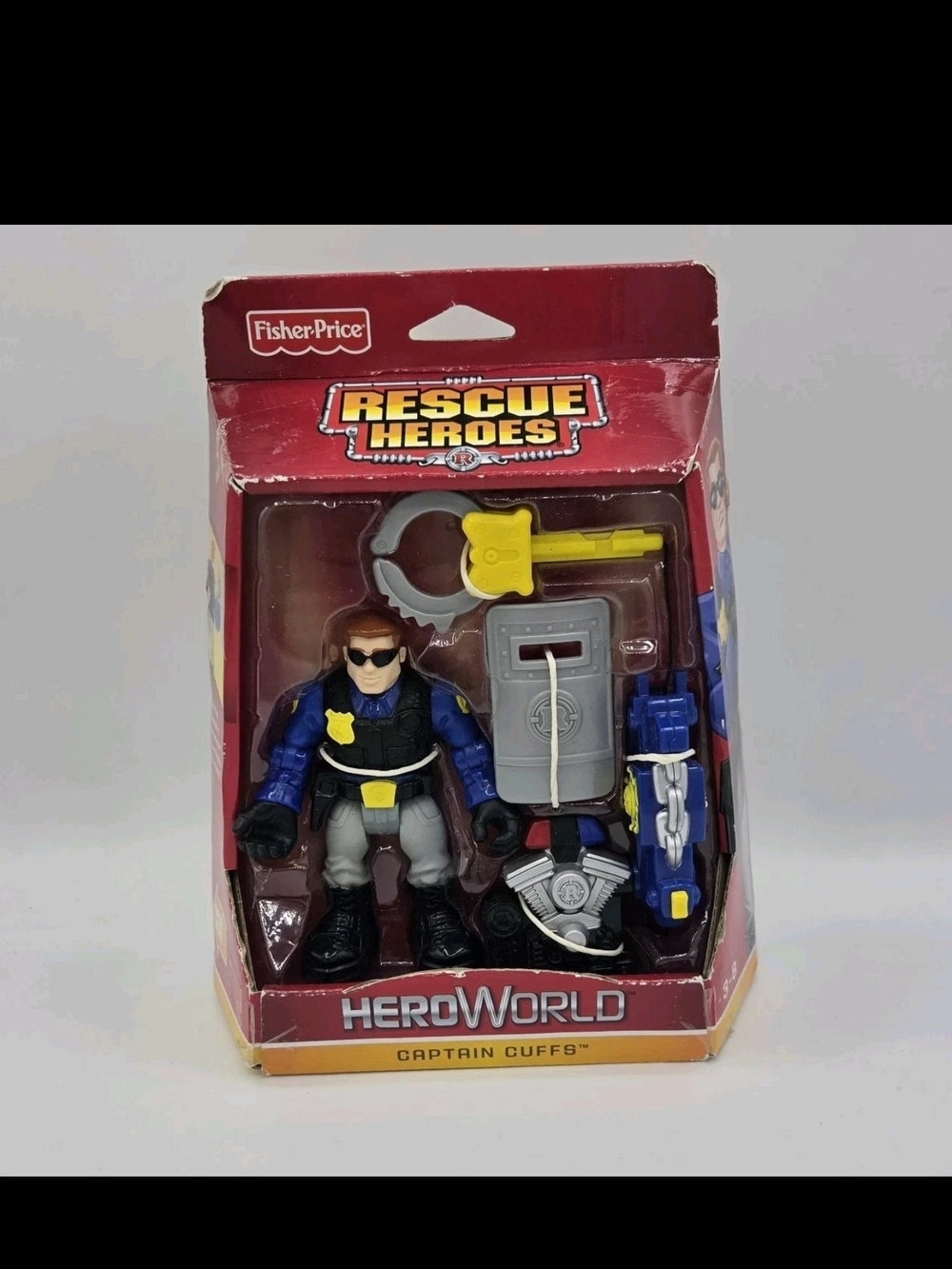 Fisher Price Rescue Heroes Hero World Captain Cuffs 2010 VO295 New Box